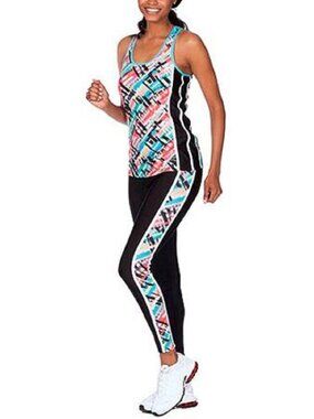 Moda Tek Women's Multi Color Racerback Tank, Small